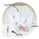 Pink Tones Lentil Flower Keychain Kit