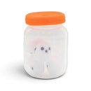 3-D Ghost Filled Halloween Jar Silicone Focal Bead 25x17x17mm (Package of 1)