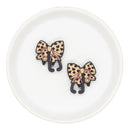 Leopard Bow Stethoscope Focal Bead 29x25mm (Package of 2)
