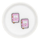 Bookish Girlie Silicone Focal Bead 29x22mm (Package of 2)