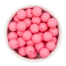 Coral Pink Silicone Beads 15mm (Package of 10)
