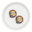 Autumn, Leaves & Pumpkin Please Silicone Focal Bead 28x27mm (Package of 2)