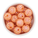 Coral Pebbled Illusion Rhinestone Beads 20mm (Package of 5)