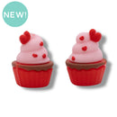 3-D Cupcake Silicone Focal Bead 26x20x20mm (Package of 2)