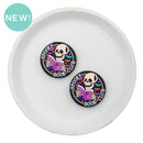 Spooky Book Club Silicone Focal Bead 30mm (Package of 2)