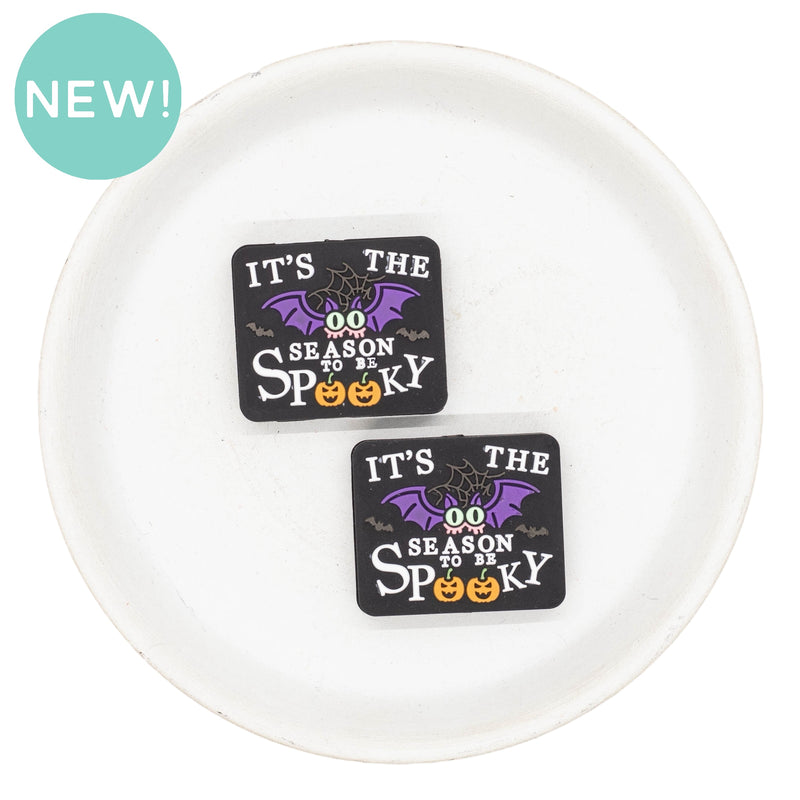 It's the Season to be Spooky Silicone Focal Bead 26x30mm (Package of 2)