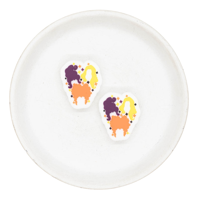 Witch Sister Trio Silicone Focal Bead 28x25mm (Package of 2)