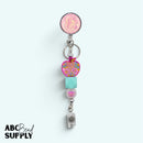 Glitter Beadable Badge Reel (Package of 1)