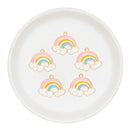 Pastel Rainbow w/Heart Clouds Enamel Charm 20x25mm (Package of 5)