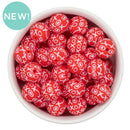 XOXO Printed Silicone Beads 15mm (Package of 10)