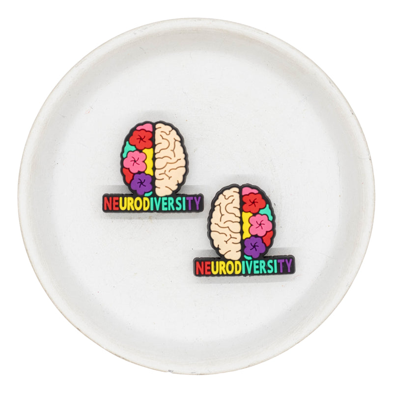 Neurodiversity Silicone Focal Bead 27x30mm (Package of 2)