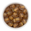 Copper Color Core Glitter Illusion Beads 16mm (Package of 10)