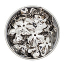 Silver Flower Bead Cradle for 20mm Beads 20x3mm (Package of 10)