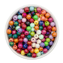 Iridescent Solid 8mm Bead Mix (Package of Approx. 180 Beads)