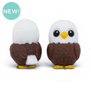 3-D Eagle Silicone Focal Bead 28x18x19mm (Package of 2)