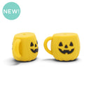 3-D Pumpkin Mug Silicone Focal Bead 16x16x23mm (Package of 2)