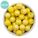 Yellow Iridescent Satin Finish Beads 16mm (Package of 10)