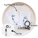 Grey Tones Lentil Flower Lanyard Kit