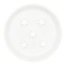 Pure White Star Silicone Beads 13mm (Package of 5)