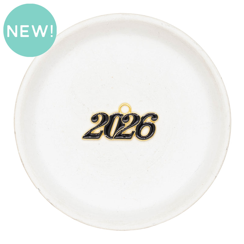 2026 Enamel Jumbo Charm 37x18mm (Package of 1)