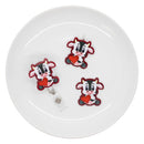 Cow Holding a Heart Acrylic Accent 44mm (Package of 1)