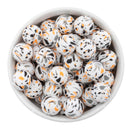 Halloween Mosaic Printed Silicone Beads 15mm (Package of 10)