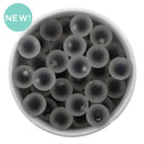 Black Frosted Color Core Beads 16mm (Package of 10)