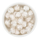 Suspended Shimmery Off White Clay Rose Beads 16mm (Package of 10)