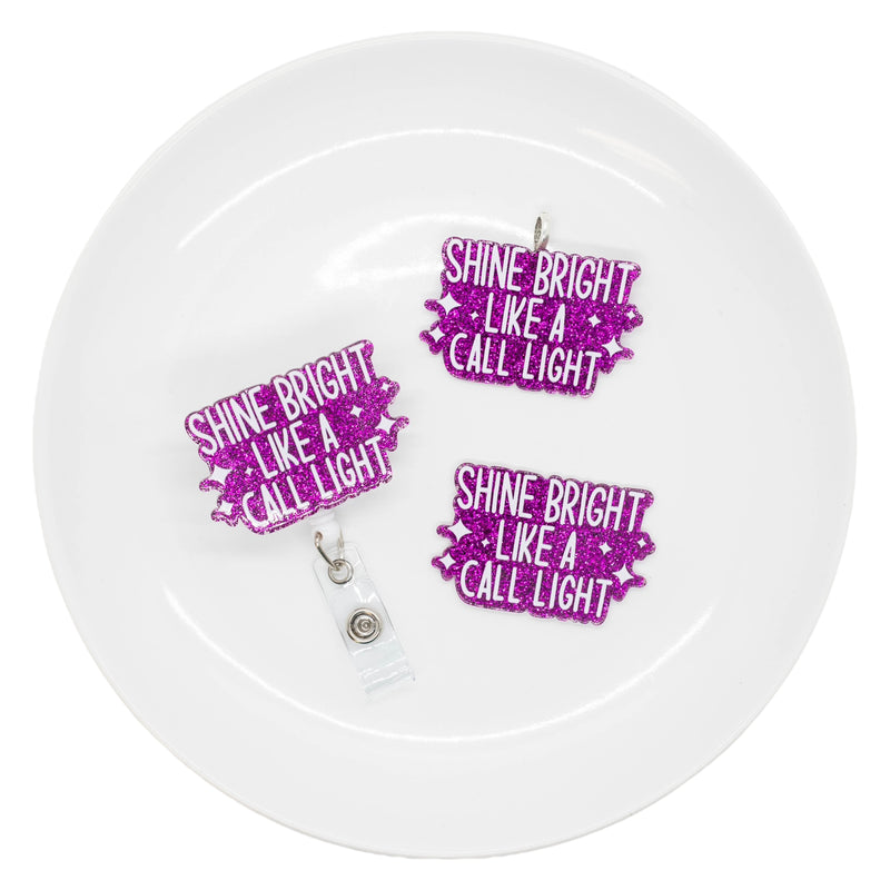 Shine Bright Like a Call Light Acrylic Accent 36x55mm (Package of 1)
