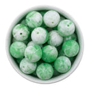 Wintergreen Liquid Marble Effect Bead 20mm (Package of 10)