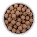 Latte Solid Pumpkin 12mm Silicone Beads (Package of 10)