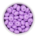 Lilac Silicone Abacus Beads 8x14mm (Package of 10)