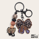 Leopard Bow Stethoscope Acrylic Accent 49x48mm (Package of 1)