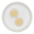 White Translucent Glitter w/Gold This is My Year Silicone Focal Bead 29mm (Package of 2)
