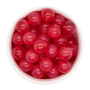 Red Shimmery Glow in the Dark Beads 16mm (Package of 10)