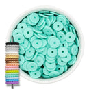 Caribbean Rope Edge Silicone Spacer Beads 12x2mm (Package of 20)