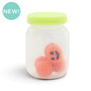 3-D Jack-O-Lantern Filled Halloween Jar Silicone Focal Bead 25x17x17mm (Package of 1)