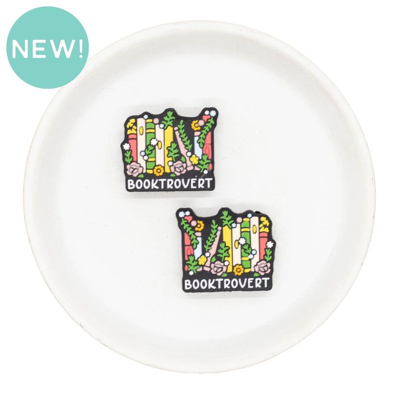 Booktrovert Silicone Focal Bead 29x25mm (Package of 2)