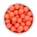 Sunset Orange Silicone Beads 15mm (Package of 10)