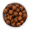 Tiger Printed Silicone Beads 15mm (Package of 10)