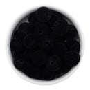 Black Flocked/Fuzzy Beads 16mm (Package of 10)