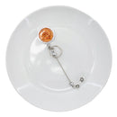 Orange Glitter Beadable Badge Reel (Package of 1)
