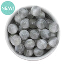 Grey Shimmer & Pearly Luster Duo Beads 16mm (Package of 10)