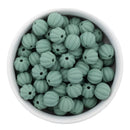 Eucalyptus Solid Pumpkin 12mm Silicone Beads (Package of 10)