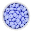Cornflower Silicone Abacus Beads 8x14mm (Package of 10)