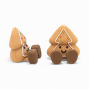 3-D Sitting Christmas Cookie Tree Silicone Focal Bead 25x25x20mm (Package of 2)
