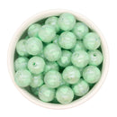Shimmery Mint Green Heart Inlay Beads 16mm (Package of 10)