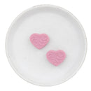 Leaf Embossed Rouge Heart Silicone Focal Bead 20x25mm (Package of 2)