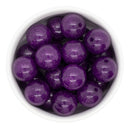 Violet Glitter Beads 20mm (Package of 10)