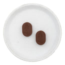 Flower Engraved Brown Accent Silicone Focal Bead 18x26mm (Package of 2)